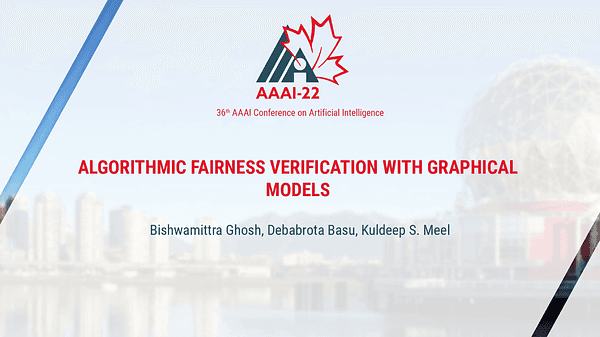 Algorithmic Fairness Verification with Graphical Models
