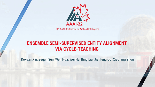 Ensemble Semi-Supervised Entity Alignment via Cycle-Teaching