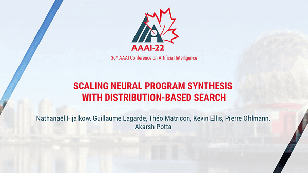 Scaling Neural Program Synthesis with Distribution-Based Search