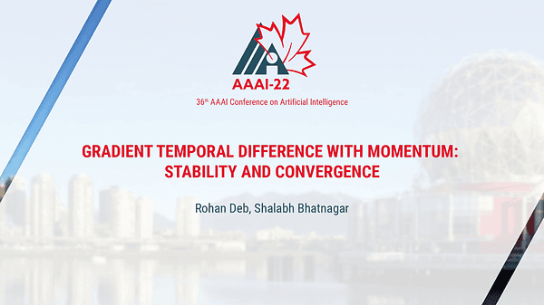 Gradient Temporal Difference with Momentum: Stability and Convergence
