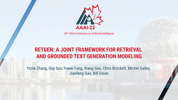 RetGen: A Joint Framework for Retrieval and Grounded Text Generation Modeling