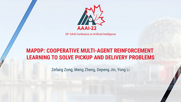 MAPDP: Cooperative Multi-Agent Reinforcement Learning to Solve Pickup and Delivery Problems