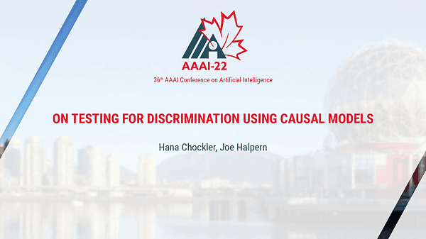 On Testing for Discrimination Using Causal Models