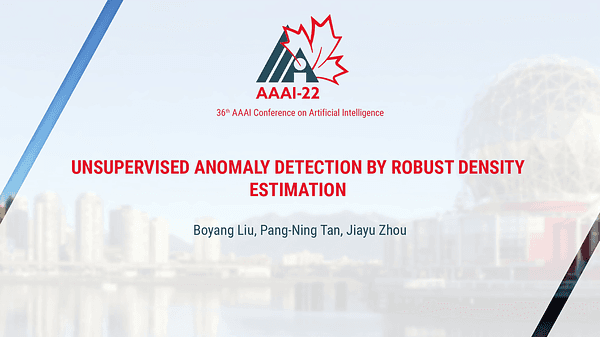 Unsupervised Anomaly Detection by Robust Density Estimation