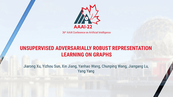 Unsupervised Adversarially Robust Representation Learning on Graphs
