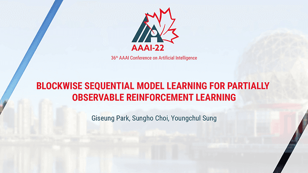 Blockwise Sequential Model Learning for Partially Observable Reinforcement Learning