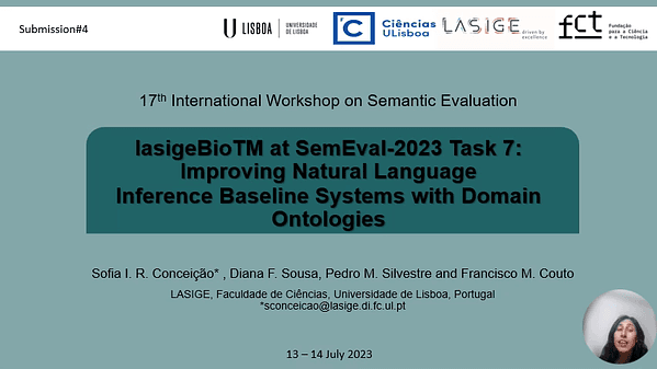 lasigeBioTM at SemEval-2023 Task 7: Improving Natural Language Inference Baseline Systems with Domain Ontologies