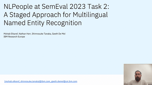 NLPeople at SemEval-2023 Task 2: A Staged Approach for Multilingual Named Entity Recognition