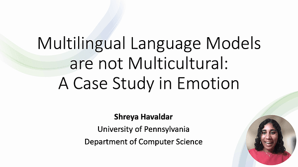 Multilingual Language Models are not Multicultural: A Case Study in Emotion