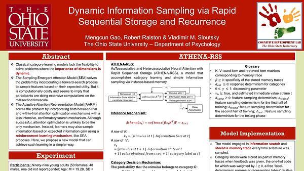 Dynamic Information Sampling via Rapid Sequential Storage and Recurrence