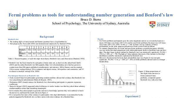 Fermi problems as tools for understanding number generation and Benford’s law