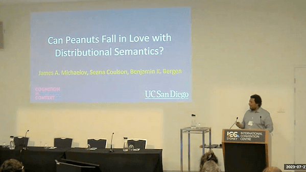 Can Peanuts Fall in Love with Distributional Semantics?