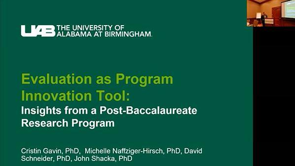 Evaluation as Program Innovation Tool: Insights from a Post-Baccalaureate Research Education Program