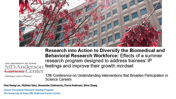 Research into Action to Diversify the Biomedical and Behavioral Research Workforce: Effects of a summer research program designed to address trainees’ IP feelings and improve their growth mindset