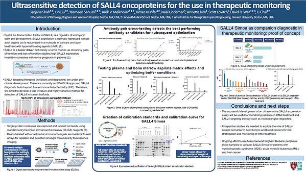 Ultrasensitive detection of SALL4 oncoproteins for the use in therapeutic monitoring