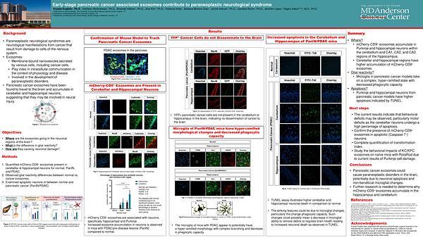 Early-stage pancreatic cancer associated exosomes contribute to paraneoplastic neurological syndrome