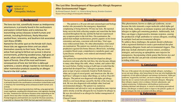 The Last Bite: Development of Nonspecific Allergic Response After Environmental Trigger