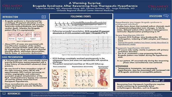 A Warming Surprise: Brugada Syndrome After Rewarming from Therapeutic
Hypothermia