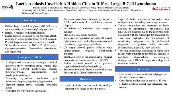 Lactic Acidosis Unveiled: A Hidden Clue to Diffuse Large B Cell Lymphoma