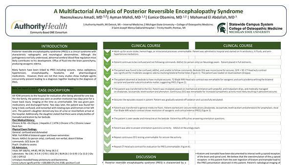 A Multifactorial Analysis of Posterior Reversible Encephalopathy Syndrome 