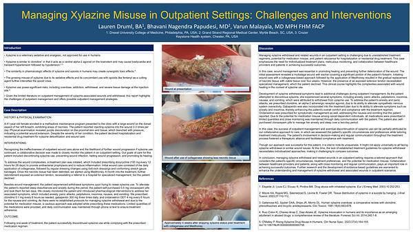 Managing Xylazine Misuse in Outpatient Settings: Challenges and Interventions