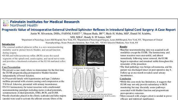 Prognostic Value of Intraoperative External Urethral Sphincter Reflexes in
Intradural Spinal Cord Surgery: A Case Report