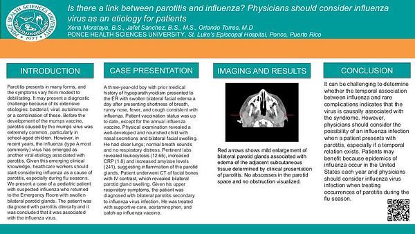 Is there a link between parotitis and influenza? Physicians should consider influenza virus as an etiology for patients​