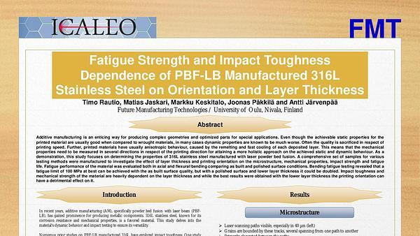 Fatigue Strength and Impact Toughness Dependence of PBF-LB Manufactured 316L Stainless Steel on Orientation and Layer Thickness