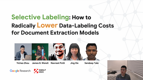 Selective Labeling: How to Radically Lower Data-Labeling Costs for Document Extraction Models