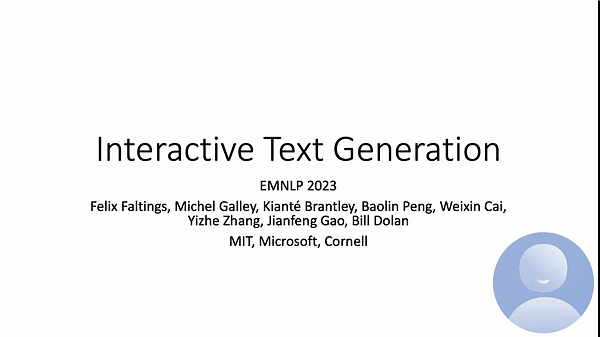 Interactive Text Generation