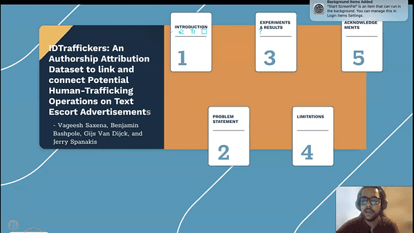 IDTraffickers: An Authorship Attribution Dataset to link and connect Potential Human-Trafficking Operations on Text Escort Advertisements