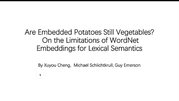 Are Embedded Potatoes Still Vegetables? On the Limitations of WordNet Embeddings for Lexical Semantics