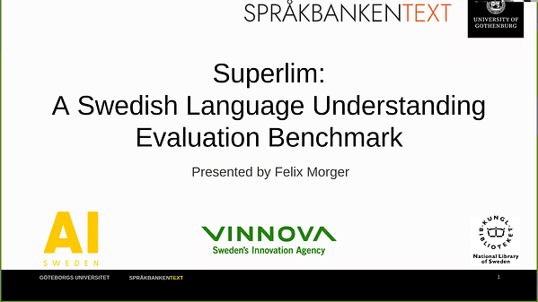 Superlim: A Swedish Language Understanding Evaluation Benchmark