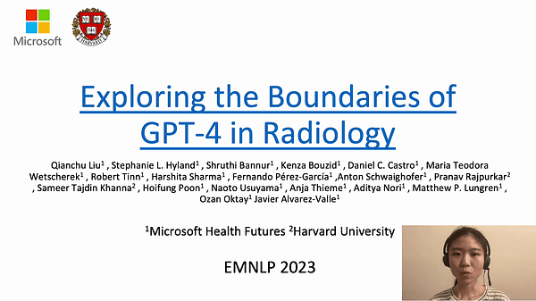 Exploring the Boundaries of GPT-4 in Radiology | VIDEO