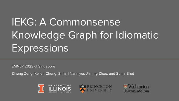 IEKG: A Commonsense Knowledge Graph for Idiomatic Expressions