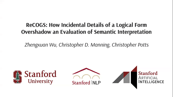 ReCOGS: How Incidental Details of a Logical Form Overshadow an Evaluation of Semantic Interpretation