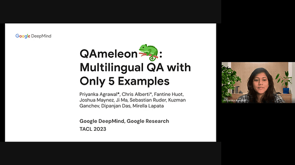 QAmeleon: Multilingual QA with Only 5 Examples | VIDEO