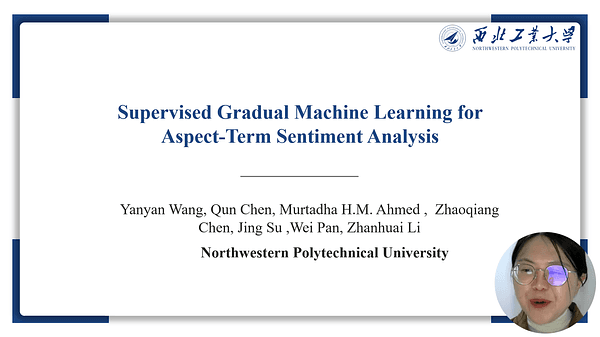 Supervised Gradual Machine Learning for Aspect-Term Sentiment Analysis