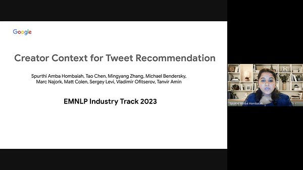 Creator Context for Tweet Recommendation