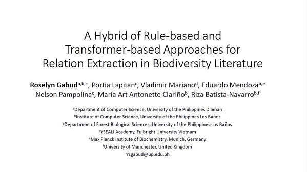 A Hybrid of Rule-based and Transformer-based Approaches for Relation Extraction in Biodiversity Literature