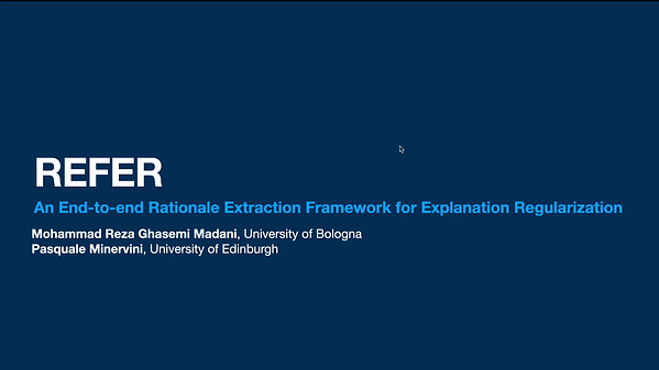 REFER: An End-to-end Rationale Extraction Framework for Explanation Regularization