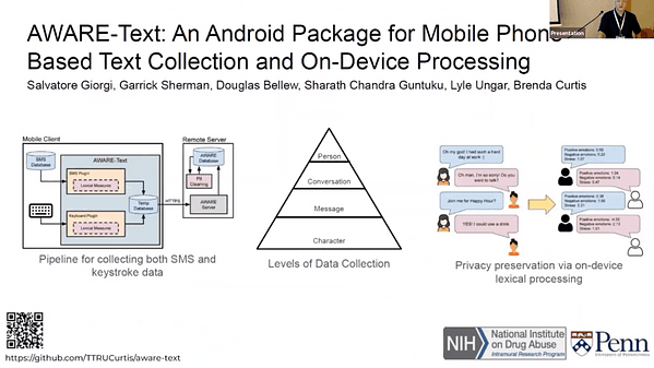 AWARE-TEXT: An Android Package for Mobile Phone Based Text Collection and On-Device Processing | VIDEO