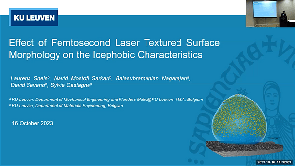 Effect of Femtosecond Laser Textured Surface Morphology on the Icephobic Characteristics of Aluminium