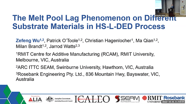 The Melt Pool Dynamics on Different Substrate Materials In High-Speed Laser Directed Energy Deposition Process