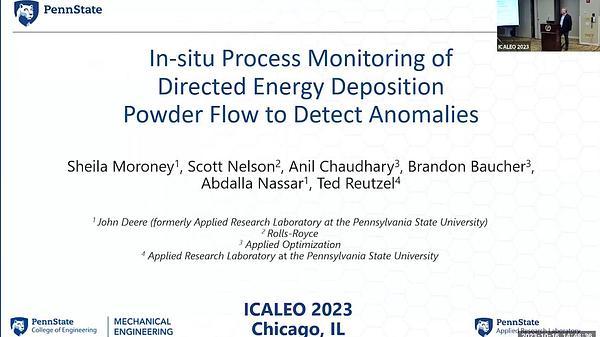 In-Situ Process Monitoring of Directed Energy Deposition Powder Flow to Detect Anomalies