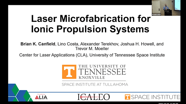 Laser Microfabrication for Ionic Propulsion Systems