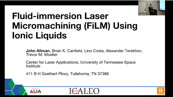 Fluid-Immersion Laser Micromachining Using Ionic Liquids