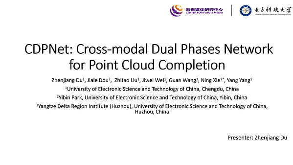 CDPNet: Cross-Modal Dual Phases Network for Point Cloud Completion