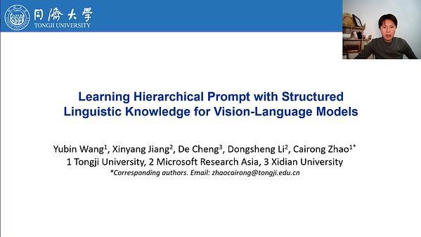 Learning Hierarchical Prompt with Structured Linguistic Knowledge for Vision-Language Models