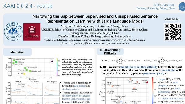 Narrowing the Gap between Supervised and Unsupervised Sentence Representation Learning with Large Language Model
